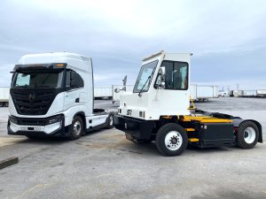 two EV trucks